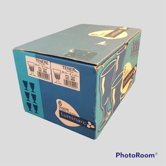 💠 Retro Glass Goblets *RARE* (1of2 sets) - Picture 4 of 4